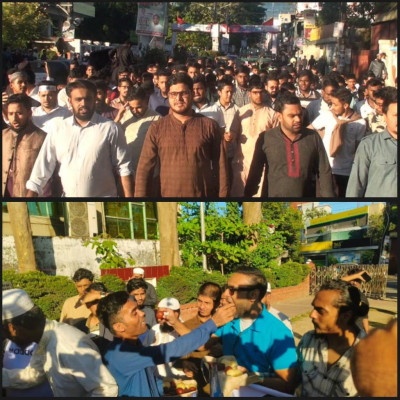 শেখ হাসিনা-কামালের ফাঁসির রায়ে সিলেটে আনন্দ মিছিল, মিষ্টি বিতরণ