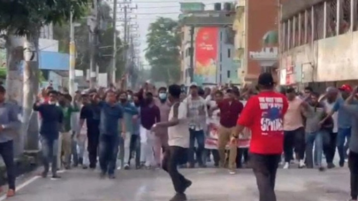 সিলেটে  আ. লীগের মিছিল, আটক ৪