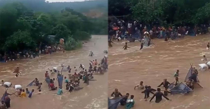 সুনামগঞ্জ সীমান্তে জীবনের ঝুঁকি নিয়ে ভারতীয় কয়লা কুড়ানোর হিড়িক