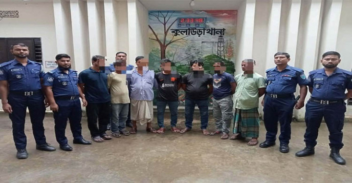 মৌলভীবাজারে পুলিশের অভিযানে গ্রেফতার ৭