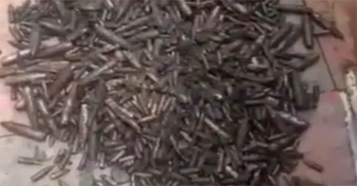 নালায় মিলল বস্তাবন্দি বিপুল বুলেট