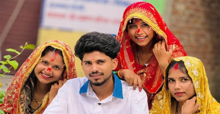 ৩ বোন একসঙ্গে বিয়ে করলেন ১ যুবককে