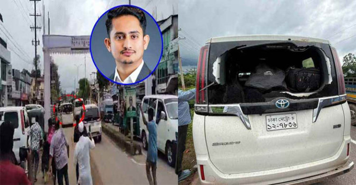 সিলেটে আবারো এনসিপির গাড়িবহরে হামলা 