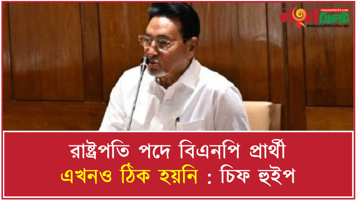 রাষ্ট্রপতি পদে বিএনপি প্রার্থী এখনও ঠিক হয়নি : চিফ হুইপ