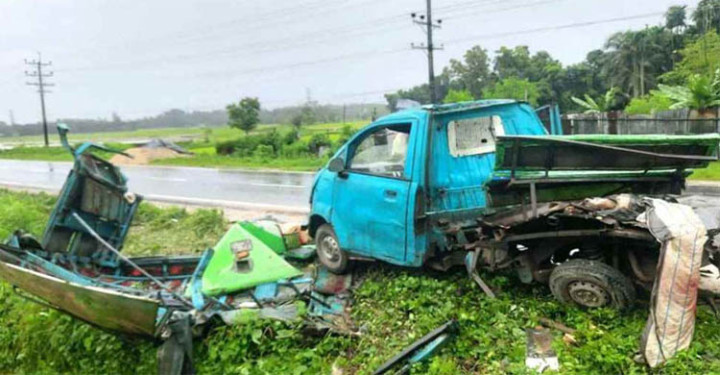 যাত্রীবাহী বাস ও লেগুনার মুখোমুখি সংঘর্ষে, নিহত ৪