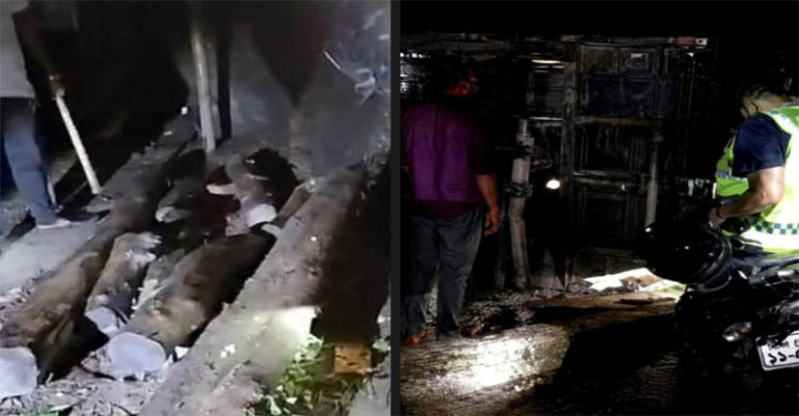 সিলেটে সড়কে গাছ ফেলে ডাকাতির প্রস্তুতি, পুলিশের গাড়িতে ইটপাটকেল নিক্ষেপ