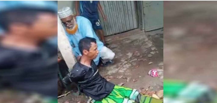 চাঁদা না পেয়ে ঠিকাদারকে পিলারে বেঁধে মারধরের অভিযোগ