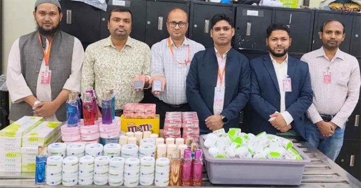 শাহজালাল বিমানবন্দরে সোনাসহ প্রায় ৩ কোটি টাকার পণ্য জব্দ