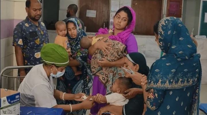 হামের উপসর্গ নিয়ে আরও ৫ শিশুর মৃত্যু