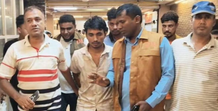 সুনামগঞ্জে হ্যান্ডকাফসহ পালানো আসামি গ্রেফতার