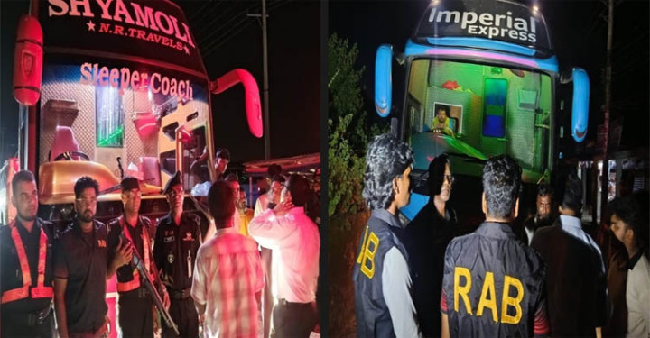 সুনামগঞ্জে অনুমোদনহীন স্লিপার বাসের ৩ পরিবহন মালিককে জরিমানা