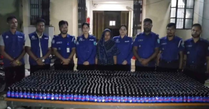 সিলেটে ২৪ লাখ টাকার ভারতীয় ফেনসিডিলসহ নারী আটক