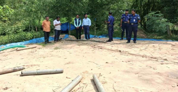 মৌলভীবাজারে ১০ হাজার ঘনফুট অবৈধ বালু জব্দ