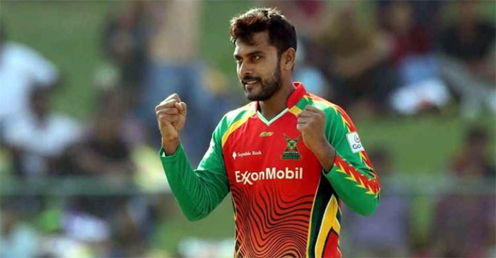 স্পিনে আগুন ঝরিয়ে সিপিএলে ম্যাচসেরা মিরাজ