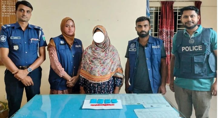 সুনামগঞ্জে ইয়াবাসহ নারী মাদক ব্যবসায়ী আটক