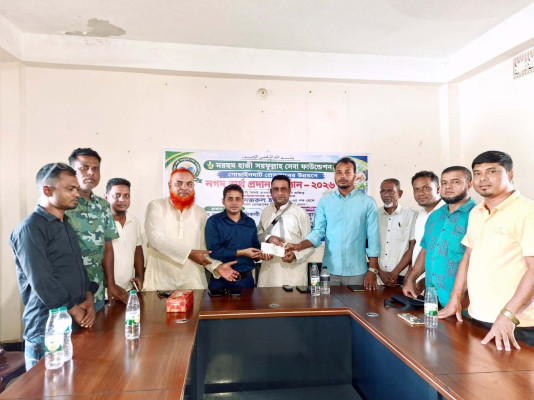 গোয়াইনঘাট প্রেসক্লাবে ৫০ হাজার টাকার অনুদান