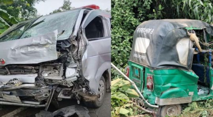 সিলেটে তিন গাড়ির সংঘর্ষে দুই যাত্রী নিহত,  আহত ৫