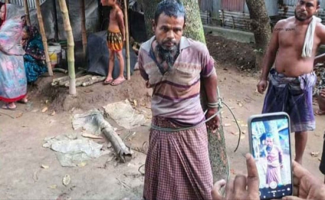 সুনামগঞ্জে মাকে কুপিয়ে হত্যার অভিযোগে ছেলে আটক
