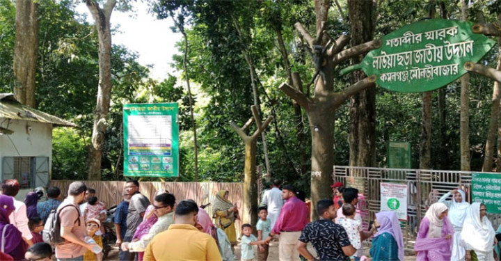 মৌলভীবাজারে দুর্গাপূজার ছুটিতে পর্যটকদের ঢল
