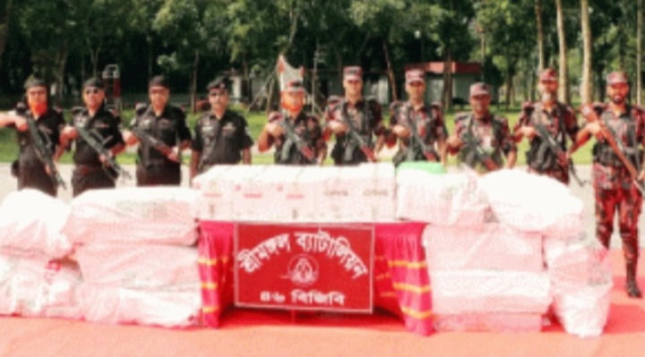 মৌলভীবাজারে অভিযানে ৩ কোটি টাকার ভারতীয় পণ্য  জব্দ